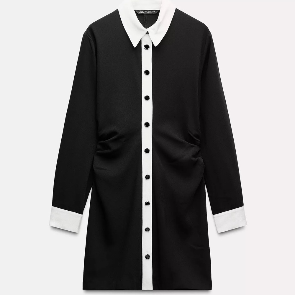 Zara crepe mini dress